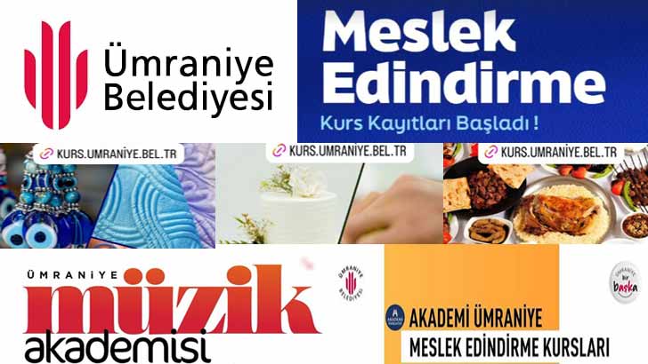 Ümraniye Belediyesi Ücretsiz Kurslar Kurs Kayıtları