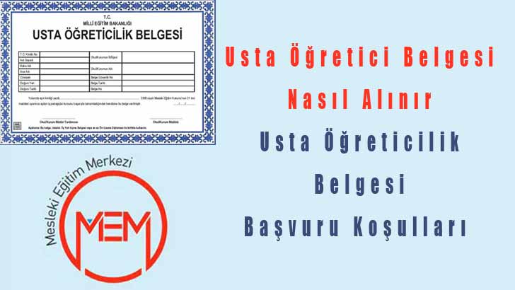 Usta Öğretici Belgesi Nasıl Alınır